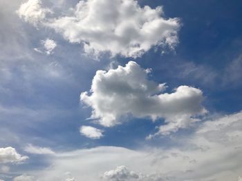 Low angle view of clouds in sky