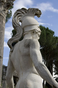 Low angle view of statue