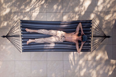 Low angle view of umbrella