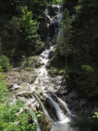 River flowing through rocks