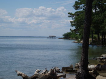 Scenic view of sea against sky