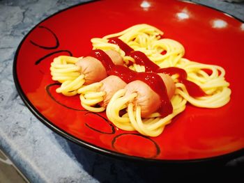 Close-up of food in plate