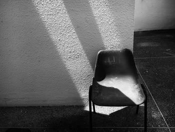 Close-up of shadow on floor