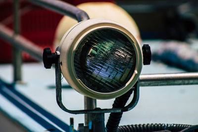 Close-up of side-view mirror