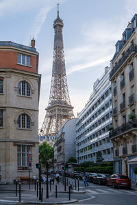 Buildings in city against sky