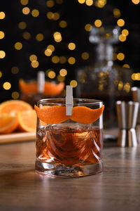 Close-up of drink on table