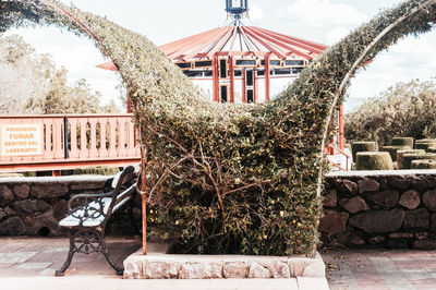 Built structure in park