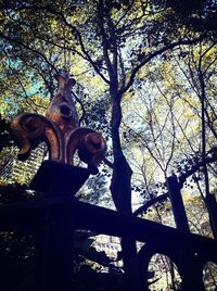Low angle view of statue
