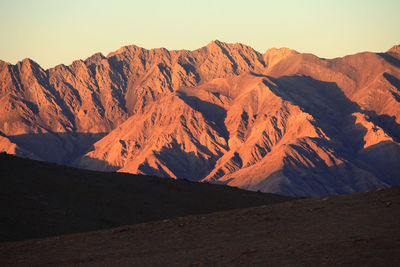 Scenic view of mountain range