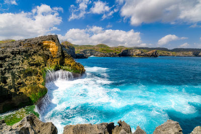 Scenic view of sea against sky