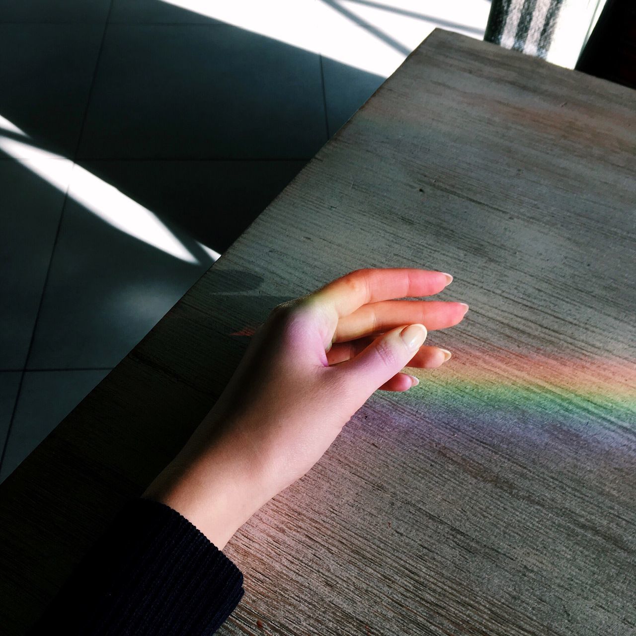 person, cropped, part of, close-up, indoors, high angle view, human finger, personal perspective, human skin