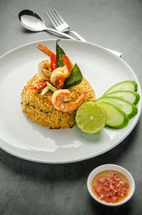 Tom yum goong fried rice