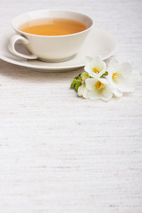 Close-up of coffee on table