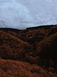 High angle view of landscape against sky