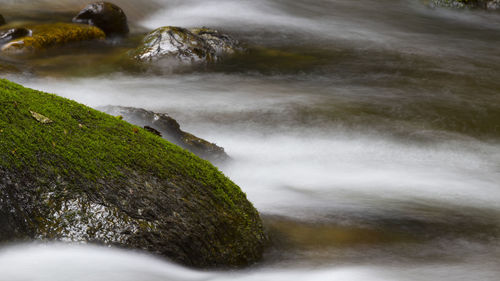 Scenic view of waterfall