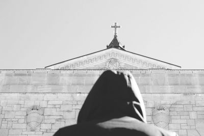 Group of people in front of building