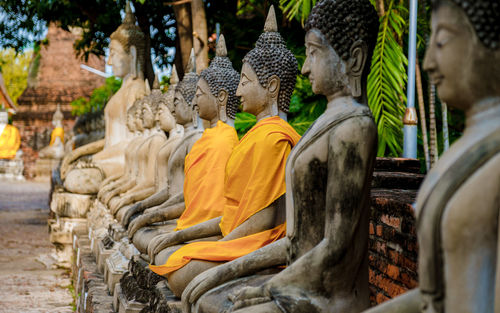 Statues in temple