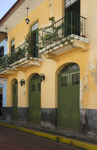 Entrance of building