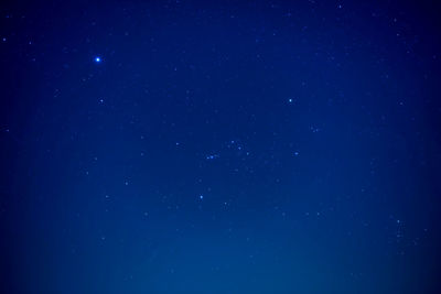 Low angle view of star field at night