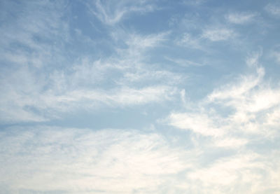 Low angle view of clouds in sky