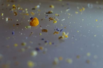 Full frame shot of multi colored pencils on table