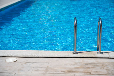 High angle view of swimming pool