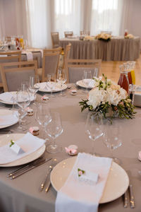 Flowers on table