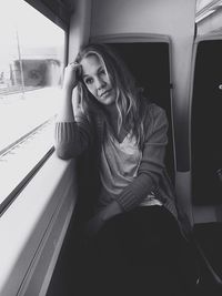 Portrait of young woman