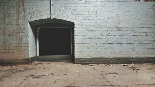 View of brick wall
