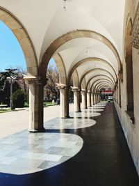 Corridor of historic building