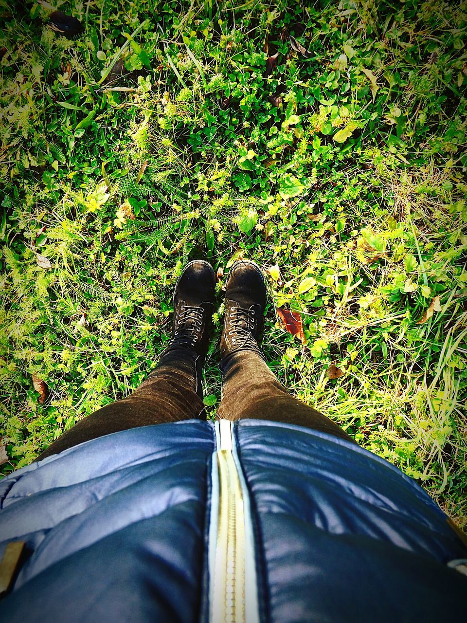 low section, human leg, real people, human body part, personal perspective, lifestyles, shoe, one person, green color, leisure activity, men, day, indoors, close-up, adults only, adult, people, one man only