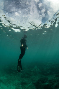 Full length of man swimming in sea