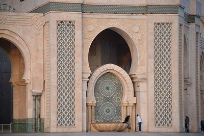 Entrance of historic building