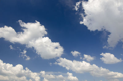 Low angle view of clouds in sky