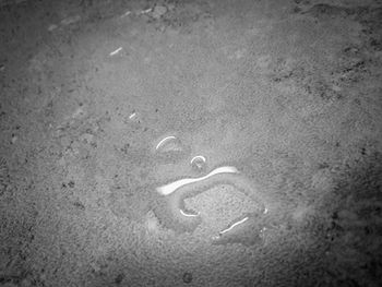 Heart shape on sand