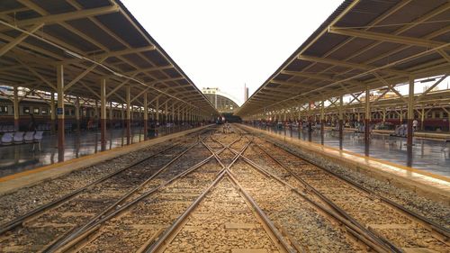 View of railway tracks