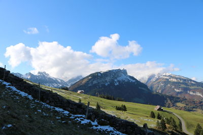 Scenic view of landscape against sky