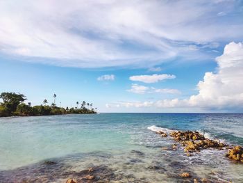 Scenic view of sea against sky