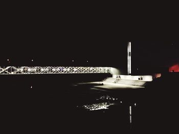 View of illuminated tunnel