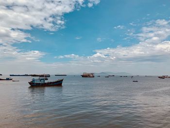 Scenic view of sea against sky