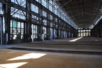 Interior of abandoned building