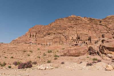 Rock formations in a desert