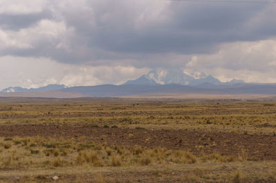 Scenic view of landscape against sky