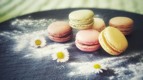 Close-up of cake on table