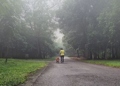 People walking on footpath