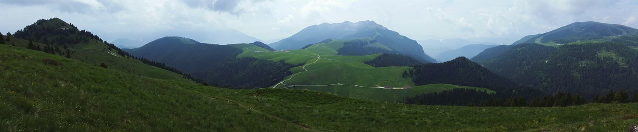 Panoramic view of landscape against sky