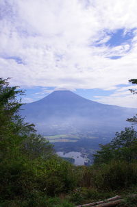 Scenic view of landscape against sky