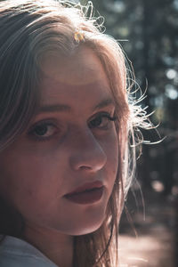 Close-up portrait of a girl