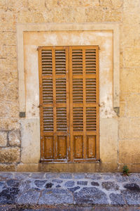 Window of historical building