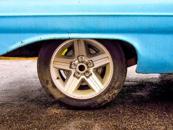 Close-up of vintage car